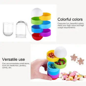 

Weekly 7 Day Pop Up Pill Box Medicine Table Storage Organiser Dispenser Holder Container Pill Case
