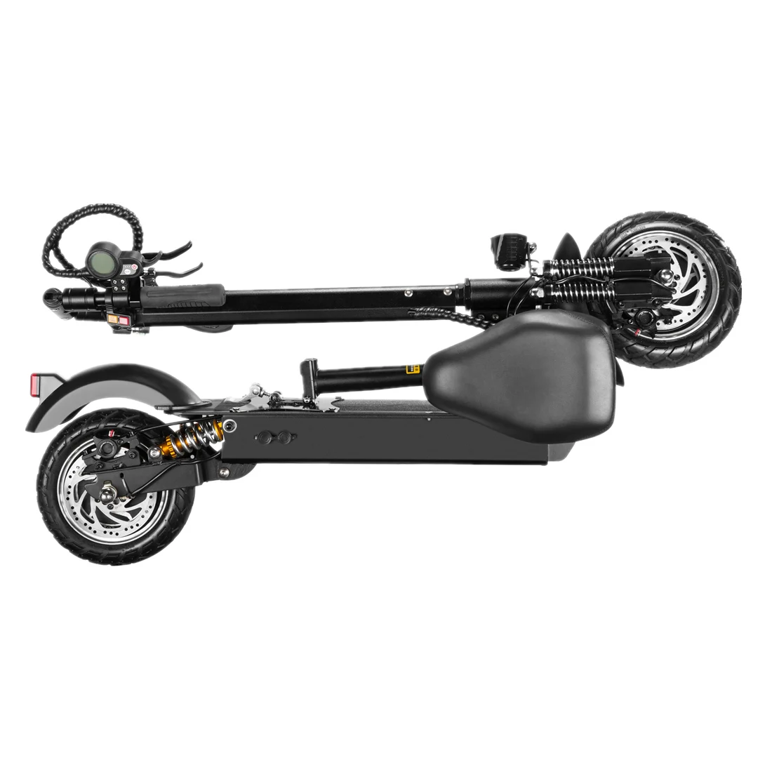 10 "52V3200W Folding Electric Scooter Adult Aluminum Alloy Off-road Dual Drive Dual Oil Disc Brake Lithium Electric Scooter
