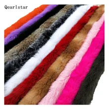 Натуральный утолщенный мех кролика отделка одежды аксессуары из натурального меха полосы для свитера пальто капюшон шляпа Diy пушистый WLC1907