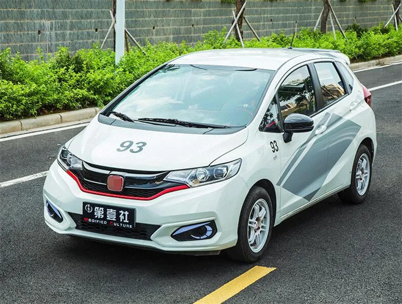 CEYUSOT Решетка переднего бампера гоночные грили для Honda Fit Jazz декоративная крышка бампер сетчатая крышка решетка отделка полосы GK5