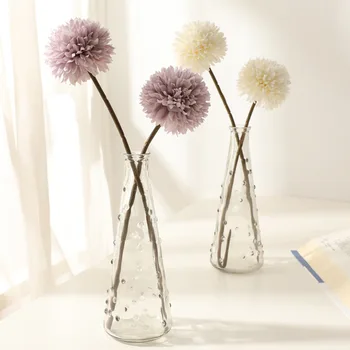 

Ins-Style Autumn Table Tennis Chrysanthemum Artificial Flower Dandelion Artificial Flower Macarons Color Desktop Decoration Shoo