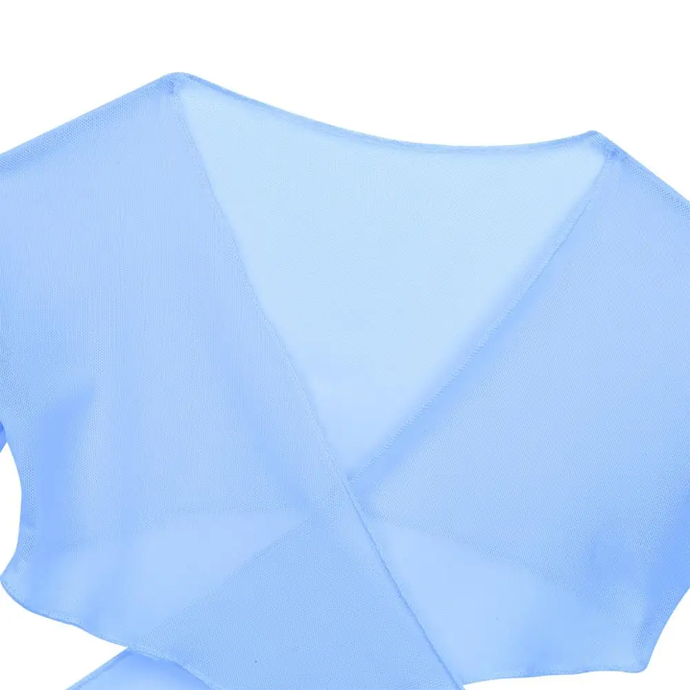 Женский гимнастический купальник DPOIS классический сетчатый балетный болеро для