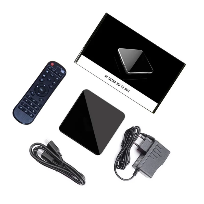 ТВ приставка на Android HDMI 2,1 4K H.265 2G 16G 100M RJ45 Смарт ТВ приставка медиаплеер приставка