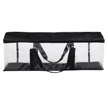 

Large Capacity PVC Storage Bag Transparent Handbag For Book CD Organization House Organizer Bag Books Storage Bag CD Organizer 4