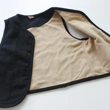 Г. Осенне-зимний детский хлопковый льняной двухслойный жилет han ban, Детская универсальная одежда для детей