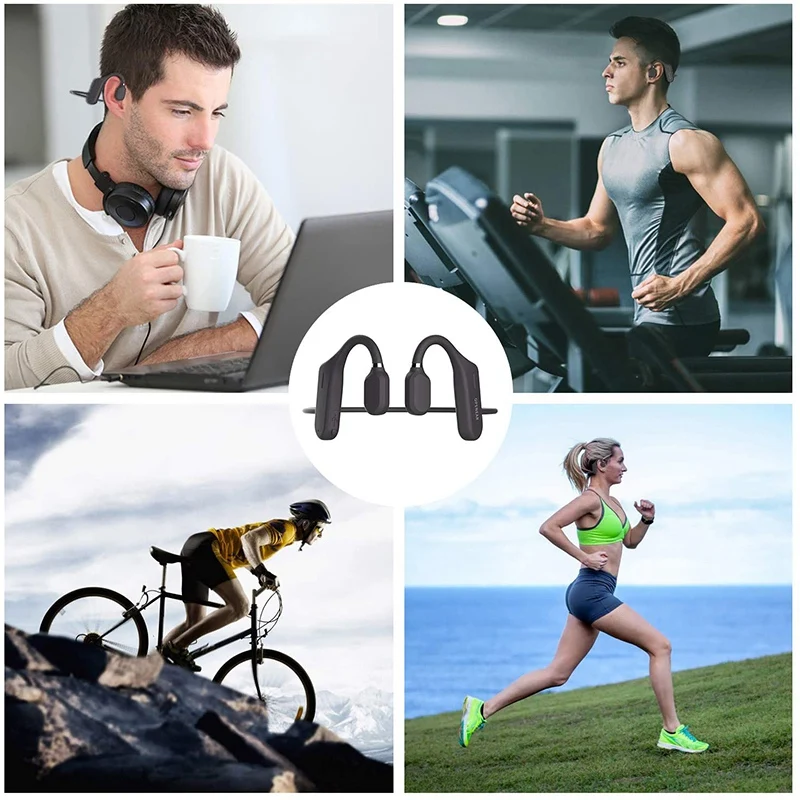 Bone Conduction Headphones Bluetooth 5 0 Wireless Bluetooth Headset Ipx6 Waterproof Sport Earphones for Running