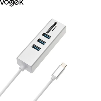 

VogeK Type-C 3.0 SD TF Card Reader USB C HUB Memory Card reader for Macbook Pro Type-C Port USB Splitter Computer Accessories
