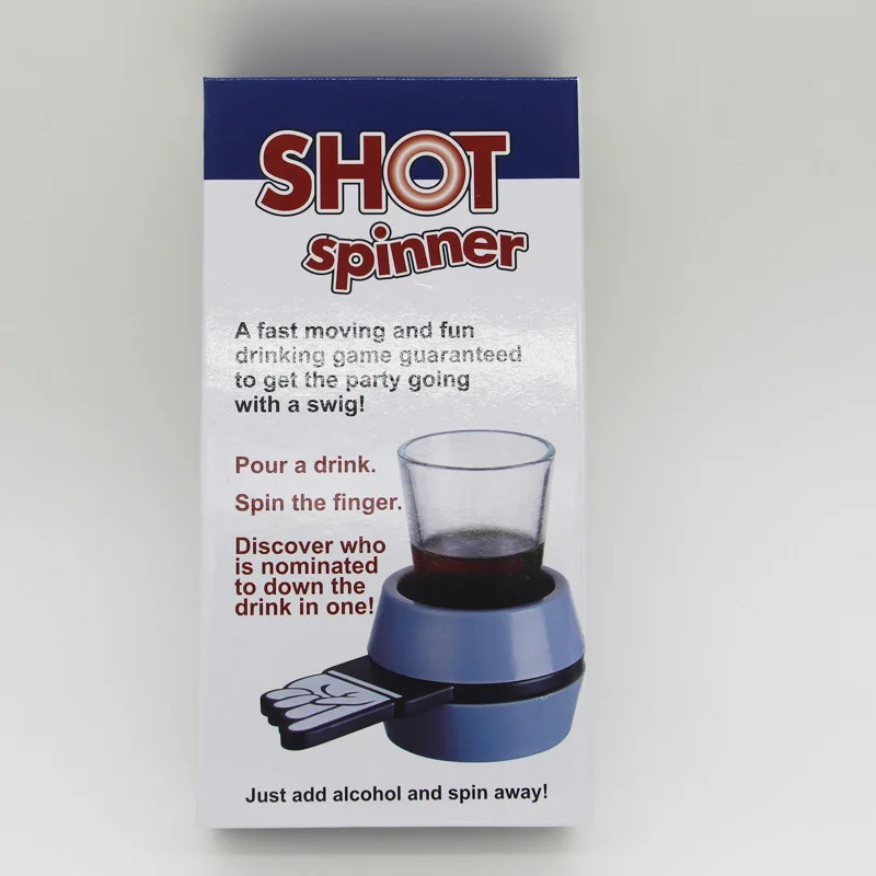 Finger Arrow Glass Beer Cup Party Drinking Spin Spinner Turntable Toy Shot The Spinner Popular Party Toy