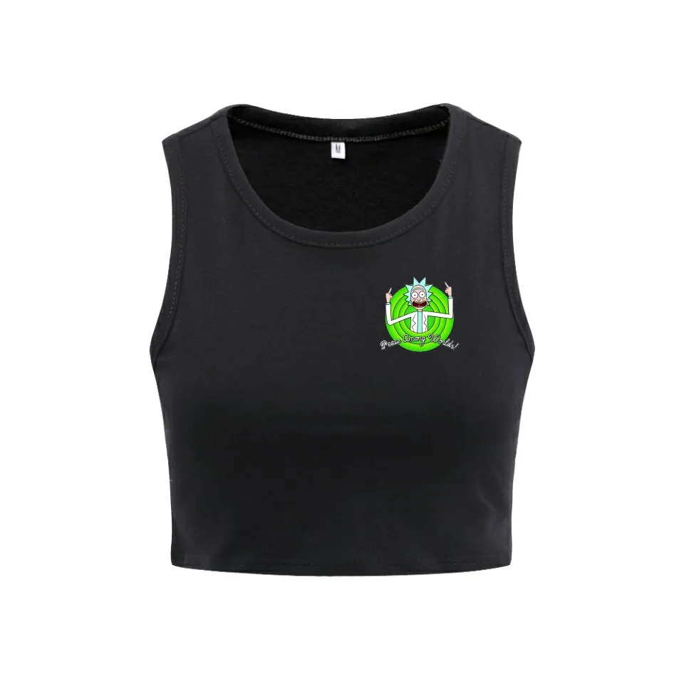 Европейский Стиль Девушки Camis укороченный топ женщина уличная одежда кроп-Топ Танк Женский сексуальный топ - Цвет: black4