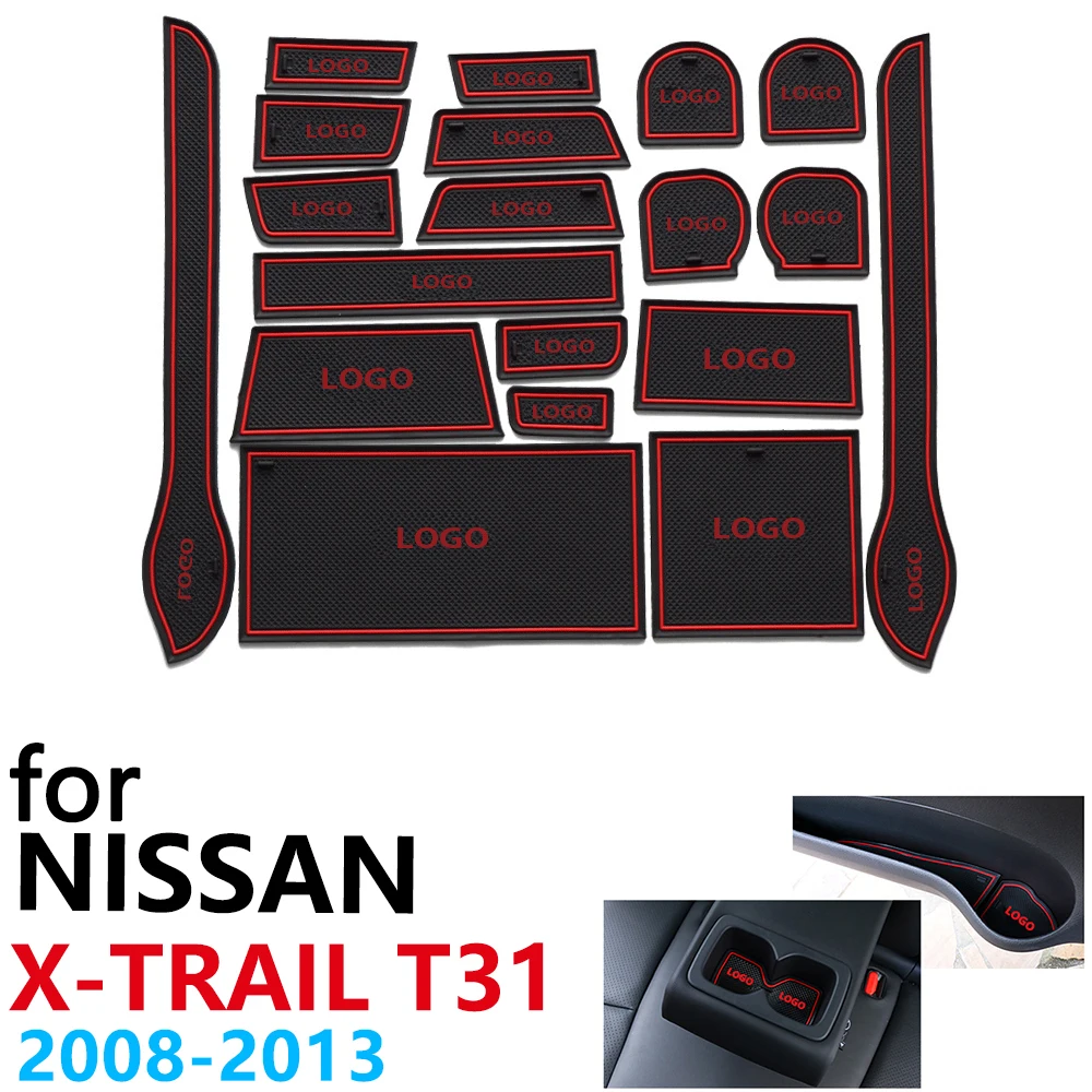 Противоскользящий резиновый коврик для Ниссан X-Trail T31 X Trail XTrail 2008 ~ 2013 2010 2012