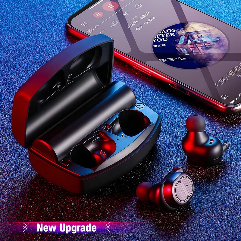 Bluetooth наушники True беспроводные наушники TWS 5,0 спортивные наушники стерео бас гарнитура с шумоподавлением для телефонов