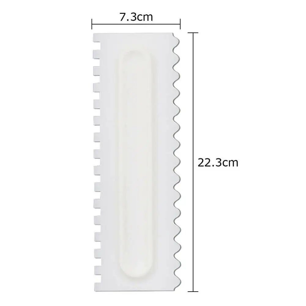 Украшение торта Гребень скребок для торта пластиковый Гладкий крем для украшения выпечки ГРЕБЕНКА для глазури помадка, кондитерские изделия инструменты sac reutilable# 3F