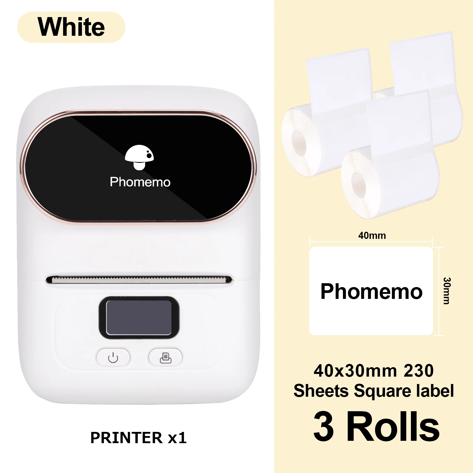 small phone printer Phomemo M110 Mini Portable Thermal Label Printer Multi-function Self-Adhesive Sticker Label Maker Machine for Office Clothes Tag mini handheld printer Printers