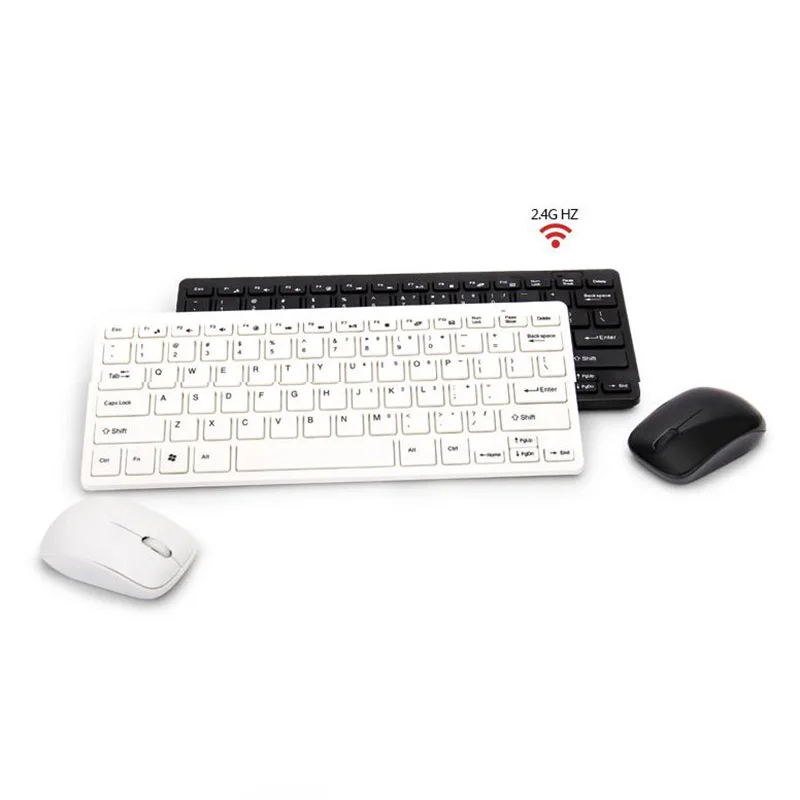 Ультра тонкий 2,4G Беспроводная клавиатура мышь комбо набор с usb-приемником для ноутбука ПК Компьютер ТВ SP99