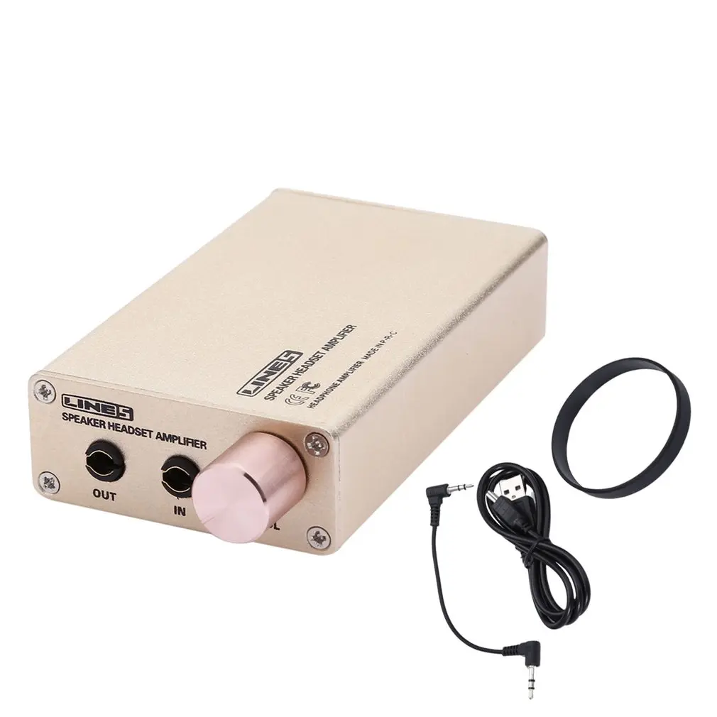A970 Professional Portable Headphone Amplifier Built-In Battery Aluminum Small Audio Headphone Amplifier