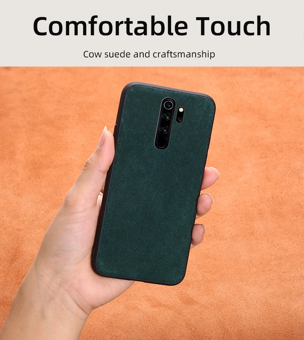 Чехол для телефона из натуральной коровьей замши для Xio mi Red mi Note 8 7 Pro Note 8T чехол для Xiaomi mi A3 A2 8 9 Lite 9T Note 10 Pro