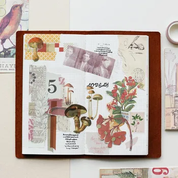 

18 Pcs/Pack Vintage Background Decoration Paper Traveling Retro DIY Scrapbook Cute Stationery School Office Supplies