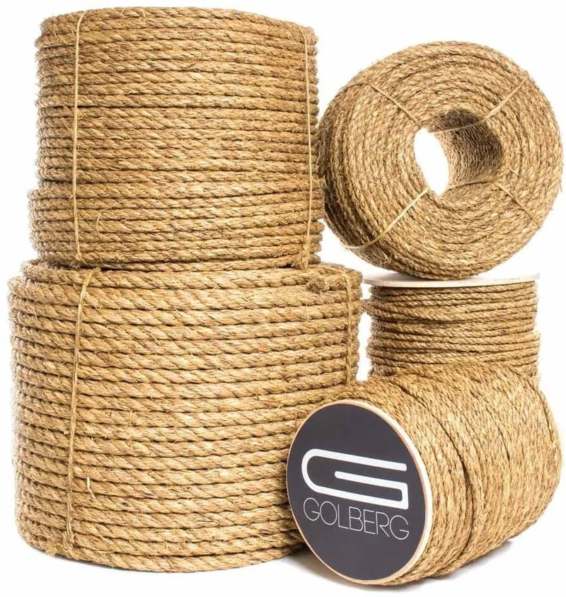 Bobine De Ficelle De Jute Naturelle 50 Mètres, épaisseur 3mm - Pour Jardinage, Déco, Bricolage