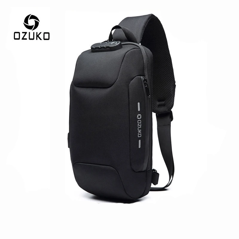 Новый мужской рюкзак OZUKO 2019 многофункциональная сумка через плечо для мужчин