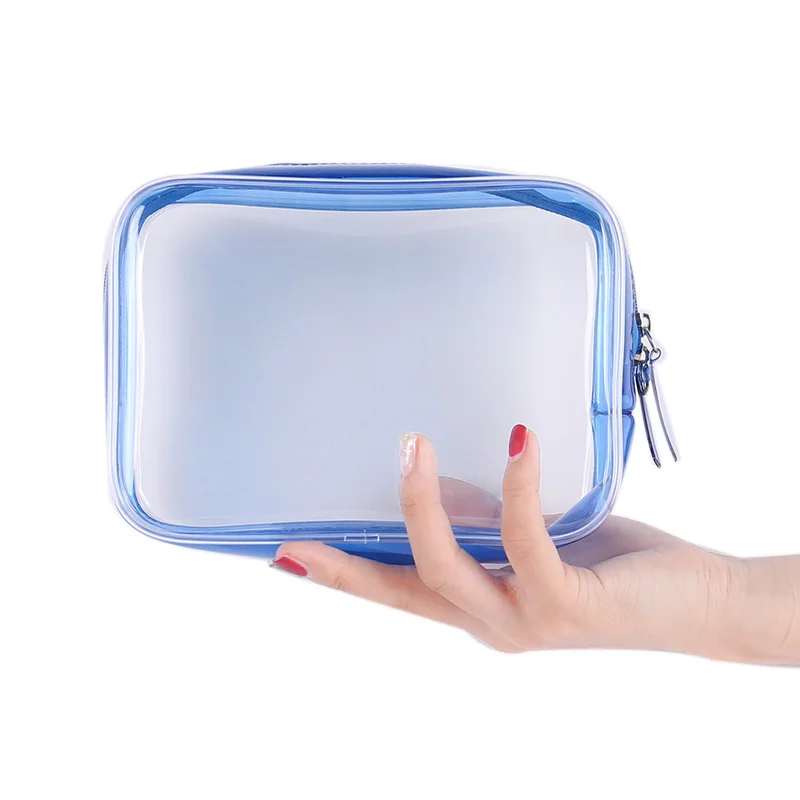 Travel Clear Makeup Bag Organizer Transparent Pvc Beautician Cosmetic Bags Beauty Toiletry Bag Make Up Pouch Wash Bags Coffee L/