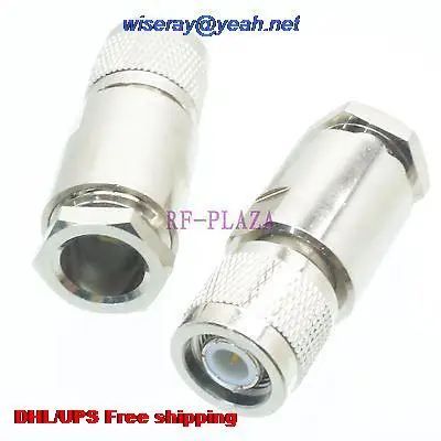 

DHL/EMS 200pcs Connector TNC male plug clamp RG8 LMR400 RG213 RG165 RG393 cable Straight -A3
