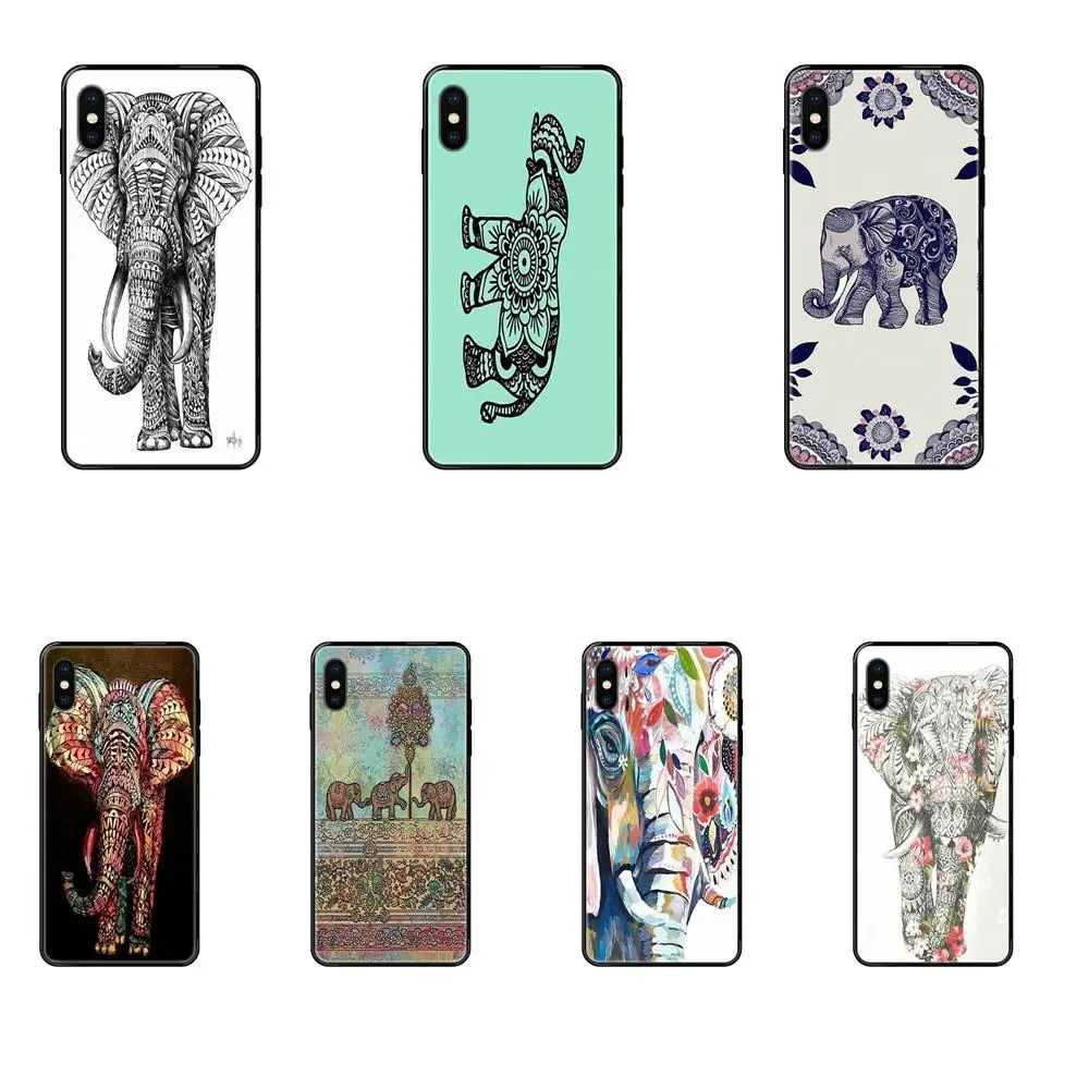ТПУ Защита экрана ацтекский слон для iPhone SE2020 11 12 Plus Pro X XS Max XR 8 7 6S SE 5 5C 5S | Мобильные