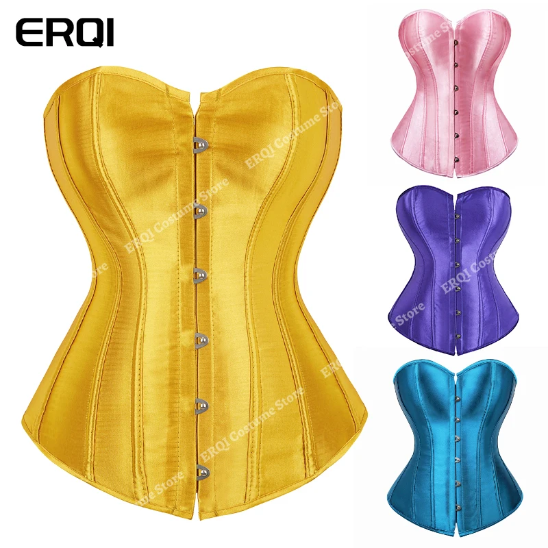 Bustier Corset Women Satin Vintage Corset Top Plus Size Victorian Costume for Wedding waist corset corset bustier top lace corset