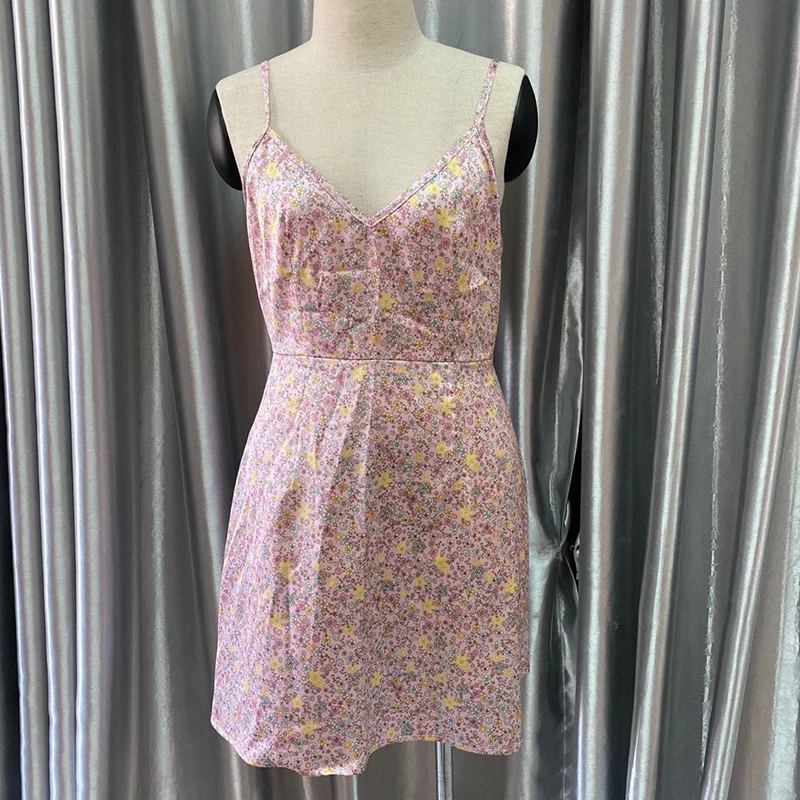TWOTWINSTYLE Elegant Printed Hit Color Dress For