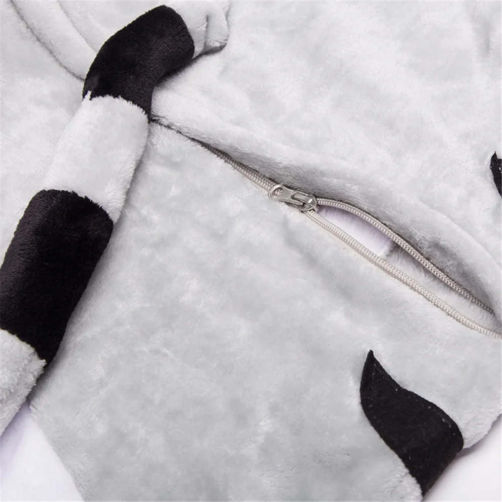 Kigurumi/Детский комбинезон в виде кошки; Детский комбинезон в виде животных для мальчиков и девочек; зимний спальный костюм; фланелевые мягкие милые праздничные вечерние пижамы на Рождество