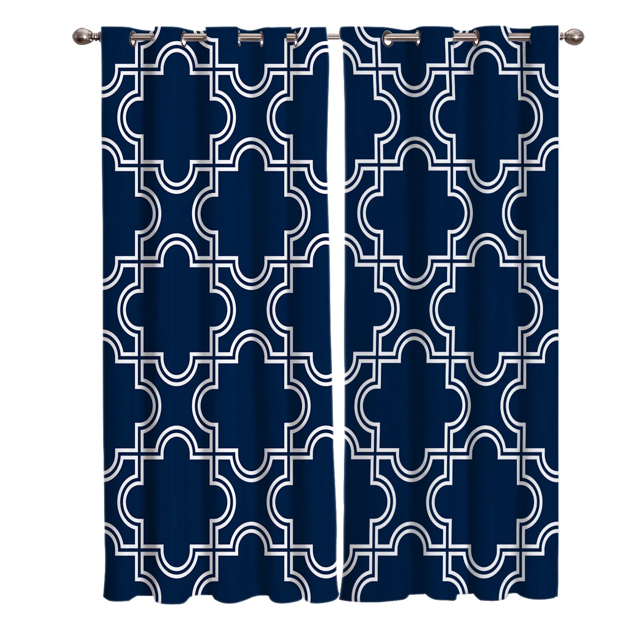 

Moroccan Pattern Living Room Kitchen Outdoor Indoor Decor Curtain Panels With Grommets Window Treatment Ideas Window Treatment