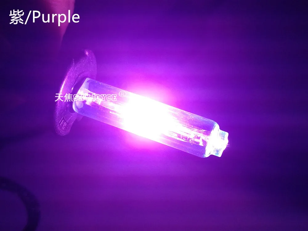 HCDLT 2PCS 35W HID Xenon Light Bulb H1 H3 H11 HB3 HB4 H7 Deep Blue Pink Purple Yellow Green 6000K Auto Car Headlamp Bulbs (3)