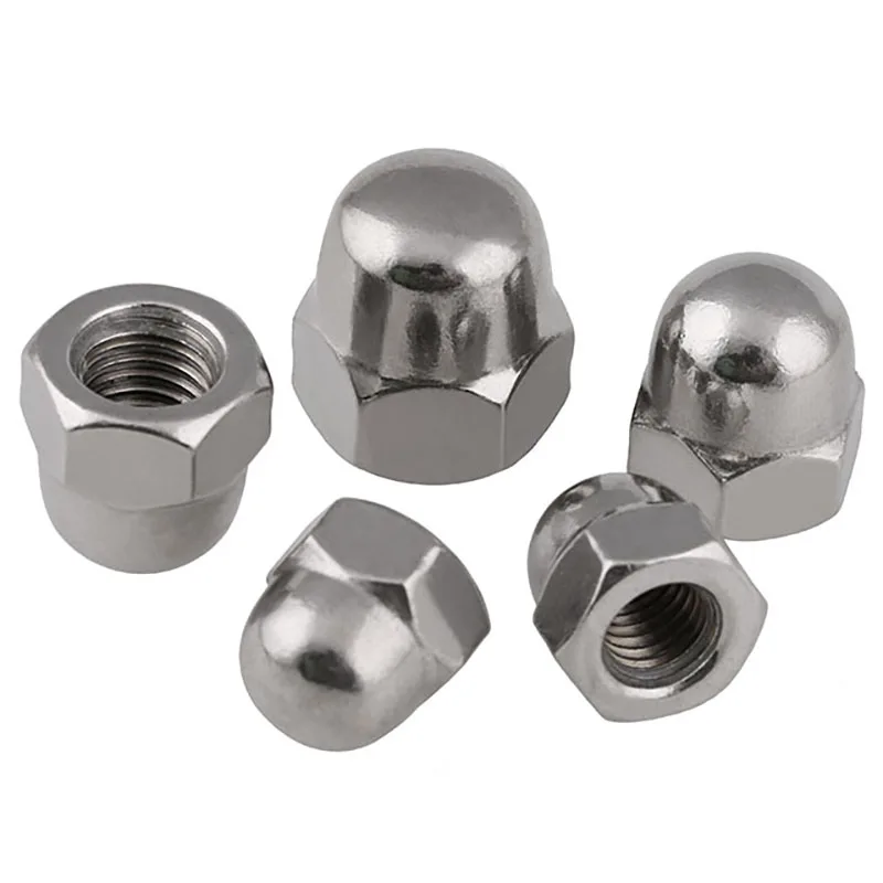 A2 304 Stainless M8-M20 Fine Pitch Threaded Acorn Cap Nuts Dome Head Decor Nut 