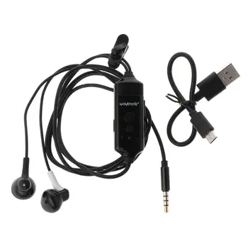 

Black Digital Bluetooth Phone Call Recorder In-ear Earphone for iPhone Facebook Skype WeChat Cellphone Accessories 77UB