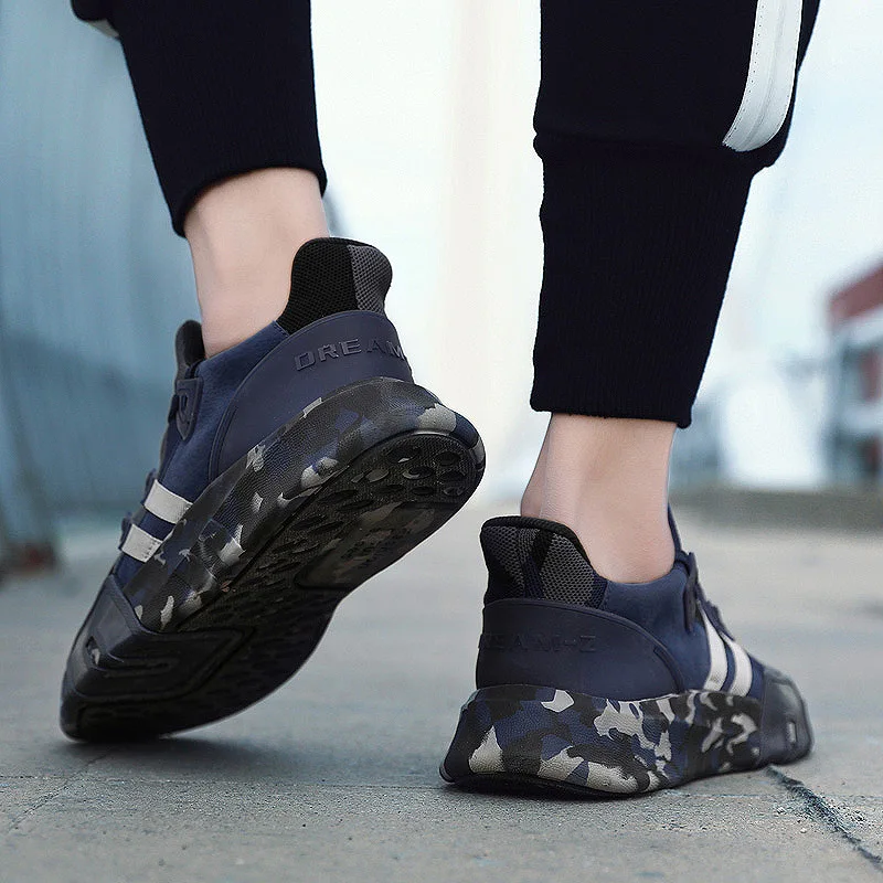 

MEN'S SHOES Summer Breathable Korean-style Trend Sports Footwear MEN'S SHOES Students Lace-up Shoes INS Super Fire Shoe
