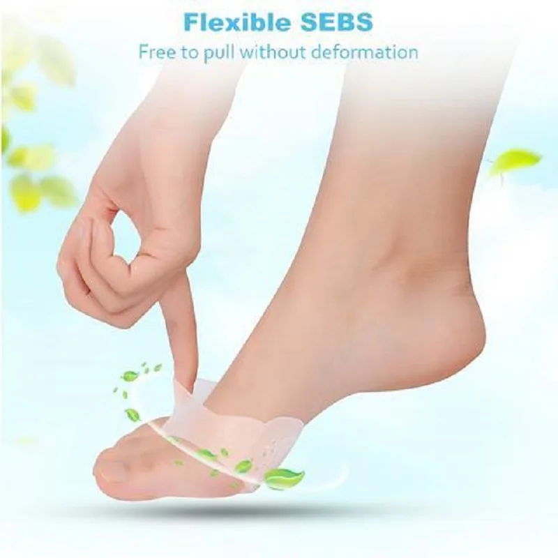 Silicone Forefoot Insoles for Women High Heel Shoes Breathable Health Care Relief Pain Half Pads Toes Inserts Honeycomb Forefoot