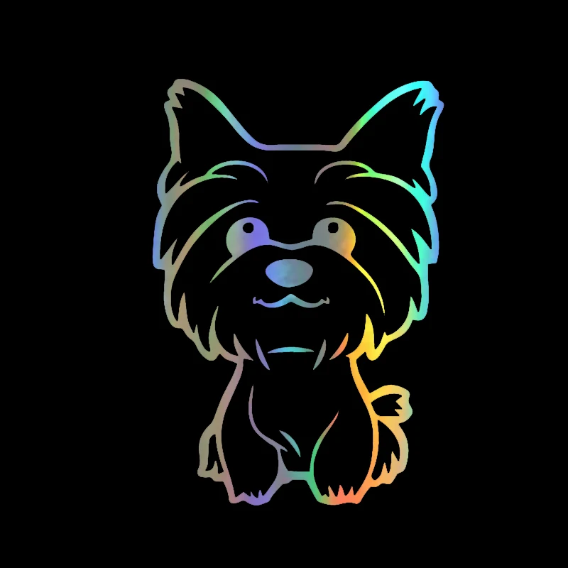 

Car Sticker Yorkie Yorkshire Terrier Doggy Decals Stickers on Car Reflective Motorcycle Car Styling KK Vinyl 11CMX16CM