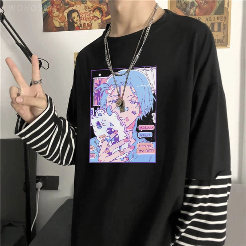 Unisex Japanese Manga Art T-Shirt - Aesthetic Anime Clothing - Bluefink