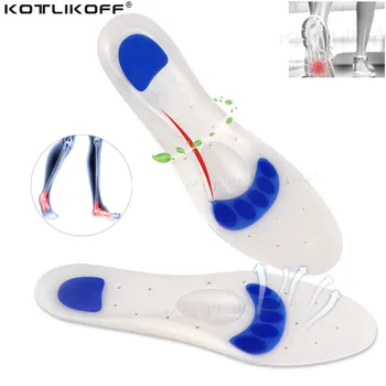 

Elastic Soft Medical Silicone Gel Orthotic Insole Treatment Heel Pain Arch Support Running Sport Insoles Shock Absorption Pads