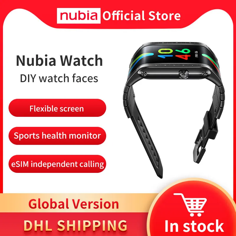 100% Original Global Version Nubia Watch 4.01''