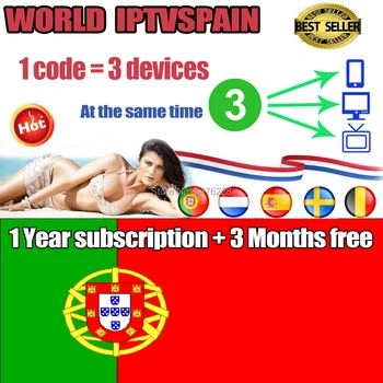 

Best Server World IPTV M3U Subscription Portugal Dutch Spain Sweden UK Belgium IPTVSPAIN Smart TV PC Android support 3 devices