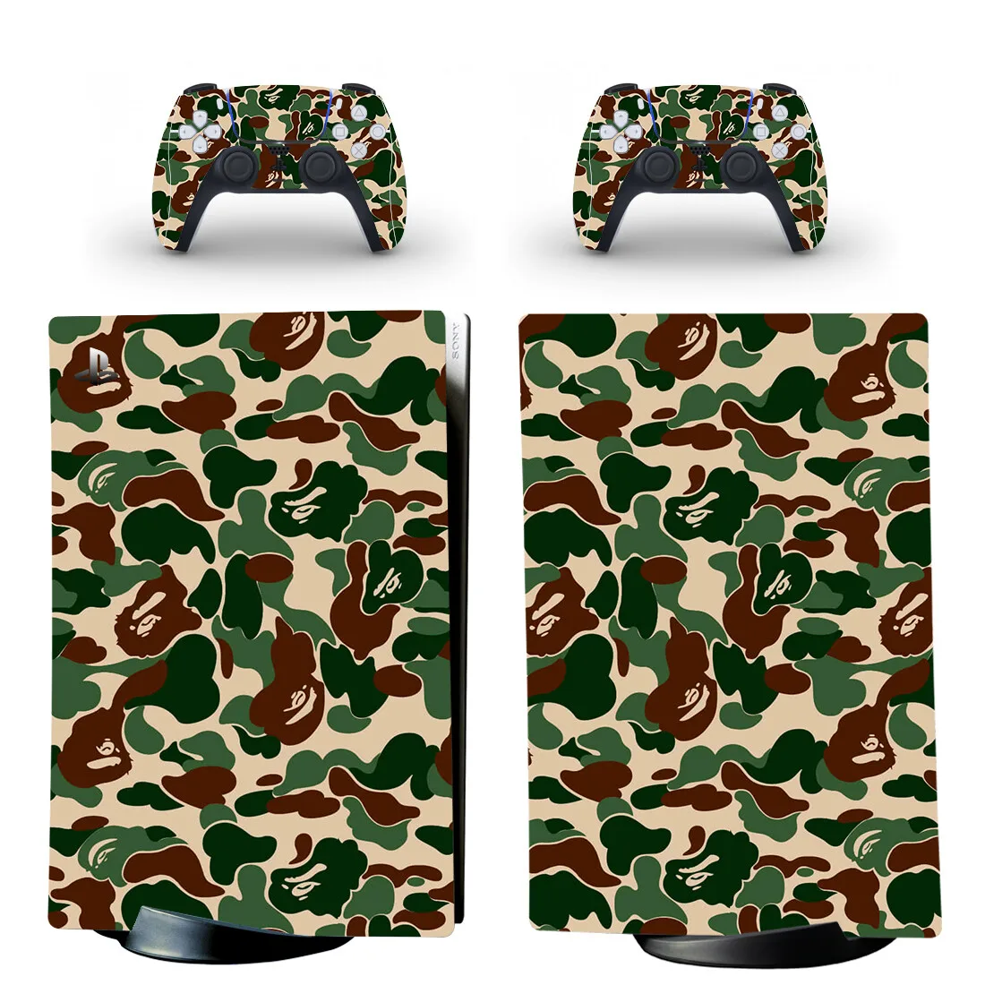 Camo Color Ps5 Digital Skin Sticker Decal Cover Per Playstation 5 Console E Controller Skin Vinile