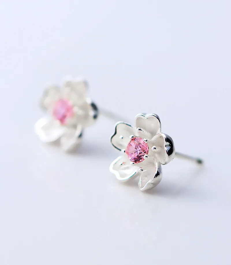 REETI New Hot Fashion 925 Sterling Silver flower Earrings
