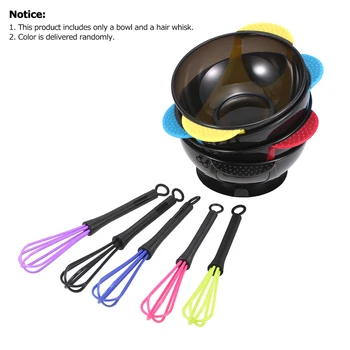 

DIY 2 in 1 Suction Pad Hair Dye Coloring Bowl Dyestuff Whisk Set Salon Dye Cream Mixer Stirrer Barber Tint Hair Dyeing Kit Tools
