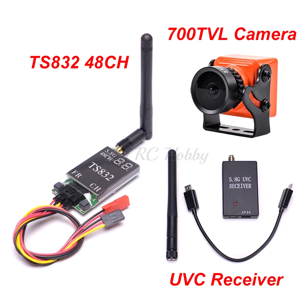 TS832 48CH 600 мВт Передатчик и 5,8G FPV приемник UVC видео нисходящий OTG VR Android Phone Mini 700TVL COMS 2,1 мм/2,5 мм камера