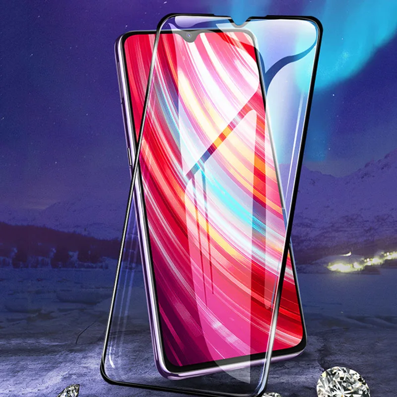 Полноэкранная защитная пленка 9H для Xiaomi Redmi Note 6 7 8 Pro 7A GO Mi A3 Lite CC9 CC9E полноэкранное