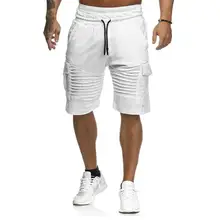 Новые популярные летние спортивные для бега тонкие мужские черные короткие брюки для бодибилдинга мужские хлопковые повседневные черно-белые шорты в стиле хип-хоп