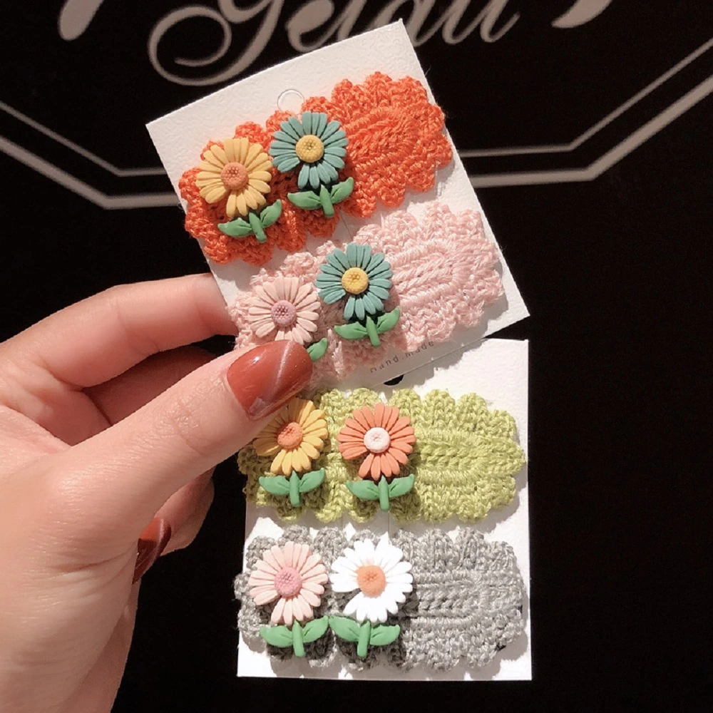 Korean Flower Girls Hair Clip Curl Clip Fashion Cute Girl Women Hairpins Barette Bebe Hair Accessories Aliexpress Mother Kids