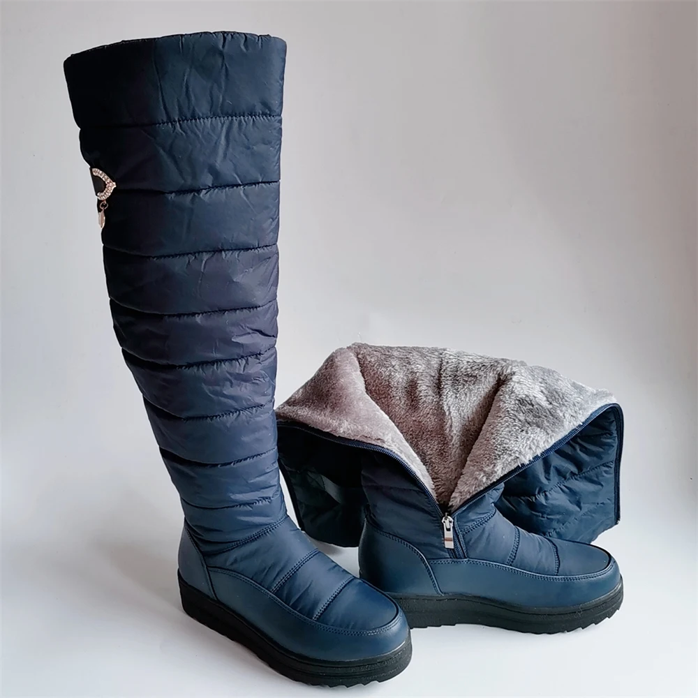 New Fashion Spring Outfit Plush Platform Knee-high Snow Boots
