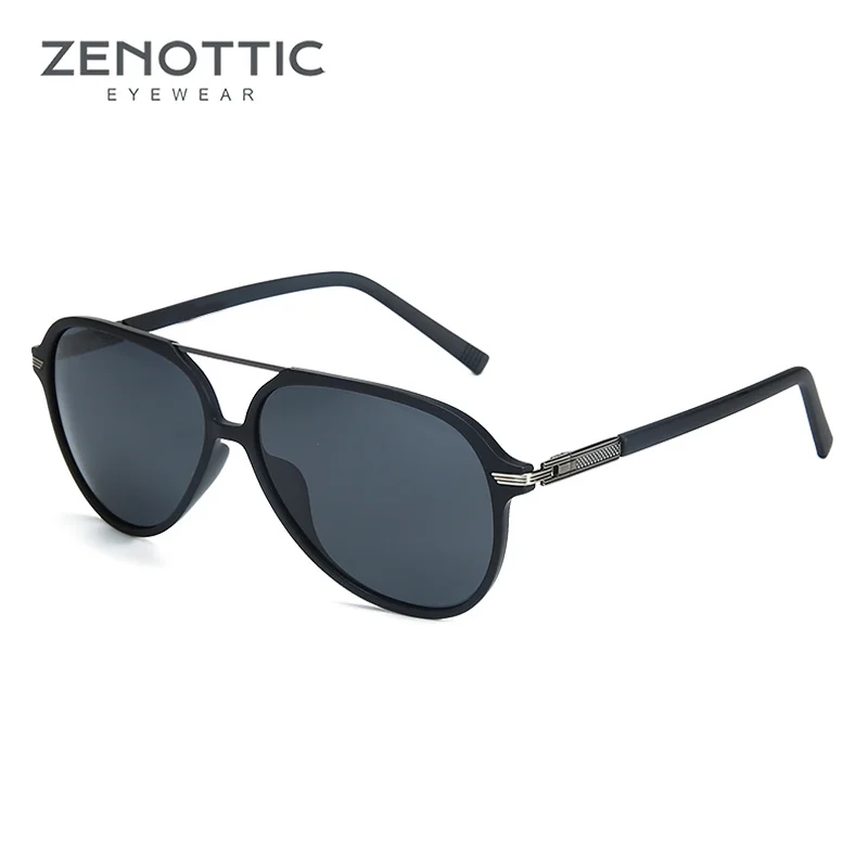 ZENOTTIC 2024 에비에이터 편광 선글라스, 레트로 오버사이즈 UV400, 쉐이드 보호 선글라스, BT6303S