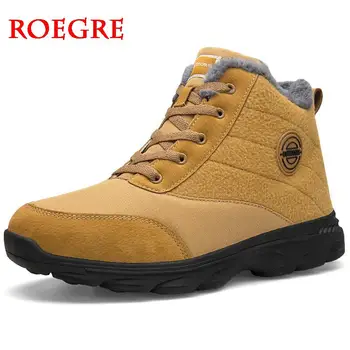 

Big Size 46 New Couple Unisex Boot Men Boots Fashion Quality Winter Snow Fur Ankle Boots For Men's Warm Boots Ankle Work Shoes